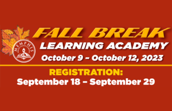  Fall Break Learning Academy is October 9-12. Register Your Student Here. 